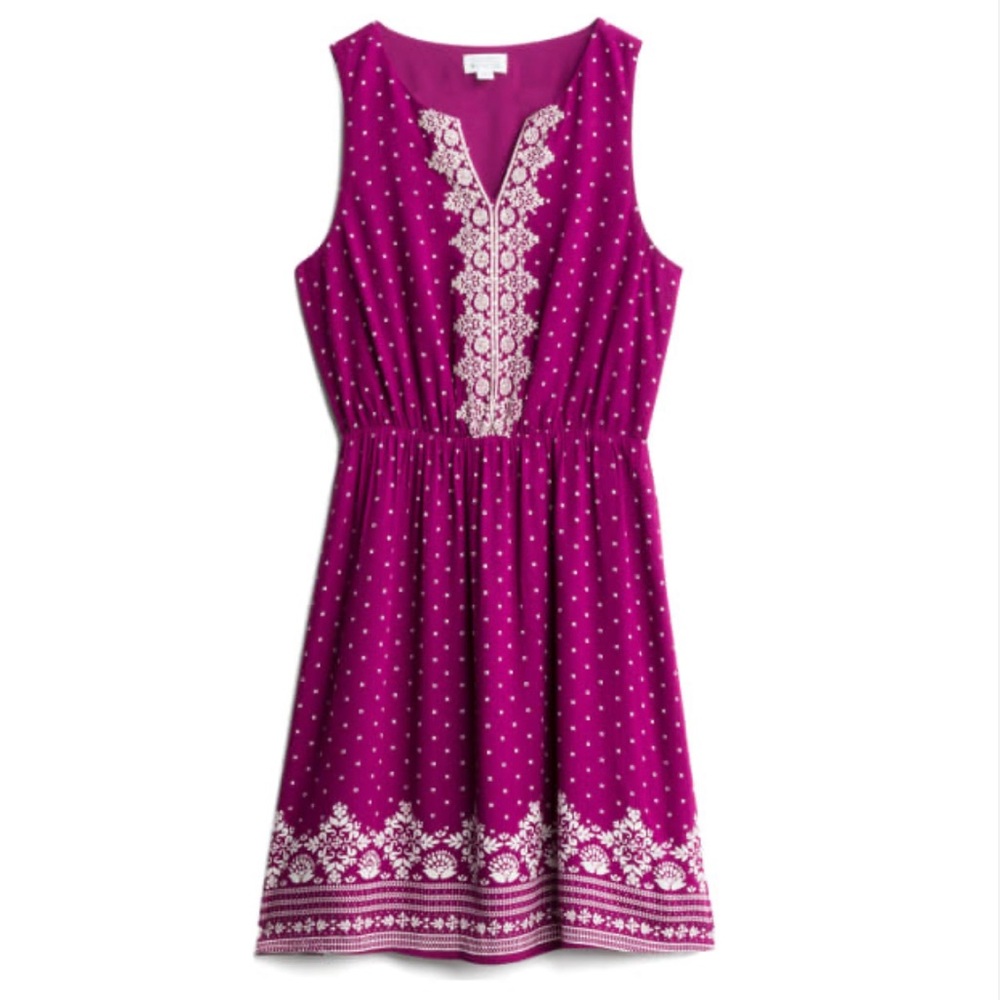 Market & Spruce Auria embroidered dress Size L